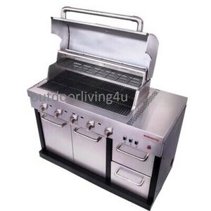 Outdoor kitchen grill set